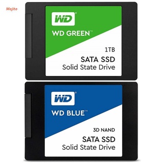 Mojito 1TB Wd อุปกรณ์ไดรฟ์ภายใน Pc Ssd Drive Up To 560 Mb/S 3D Nand สีเขียวสีฟ้า