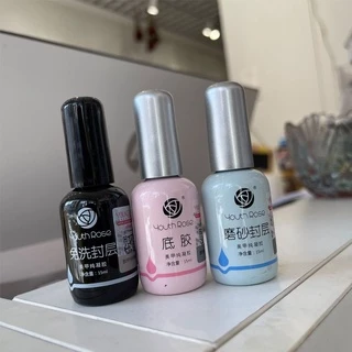 《Youth​ rose​》 Top​ / Base​ / Hard​ gel​ ท้อป​กุหลาบ​ เงาทน​ 45วัน+(แท้100%)