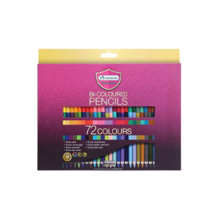 Master Art (มาสเตอร์อาร์ต) สีไม้ ดินสอสีไม้ 2 หัว Premium Grade 72 สี