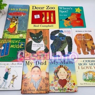 ไม่ฉีกขาดง่าย 12books THE VERY HUNGRY CATERPILLAR We are Going on a Bear Hunt My Mum Where‘s Spot? Brow Bear