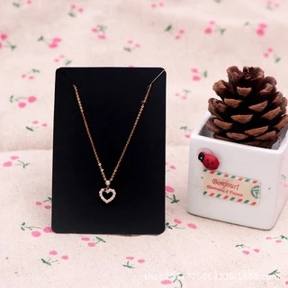 💗พร้อมส่ง💗(D44)แผงกระดาษ แป้นต่างหู แผงสร้อยคอ แป้นต่างหูสร้อยคอ 50 แผ่น