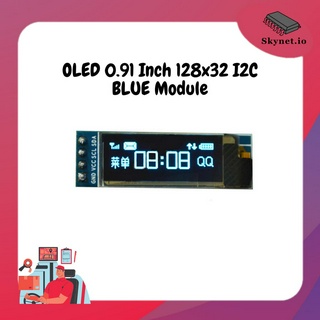 OLED 0.91 Inch 128x32 I2C BLUE Module SSD1306