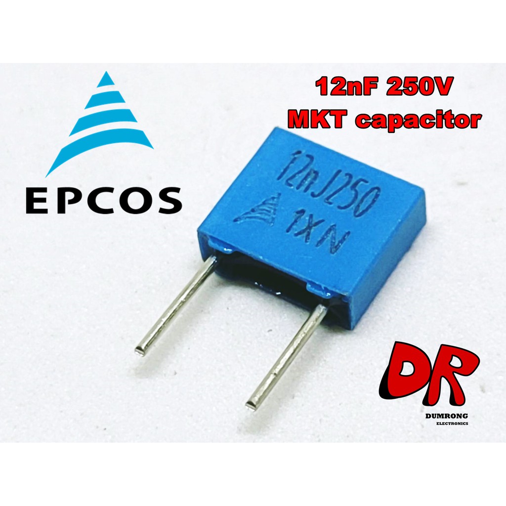 (10 ชิ้น) 12nF 0.012uF 250V capacitor 123 ตัวเก็บประจุ EPCOS MKT B32529