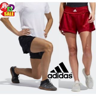 Adidas - ใหม่ กางเกงขาสั้นใส่ออกกำลังกาย กีฬามวย  มีซับในรัดรูป 2-IN-1 ADIDAS BOXING TKO SHORTS EA3284 DZ6109 FJ7134