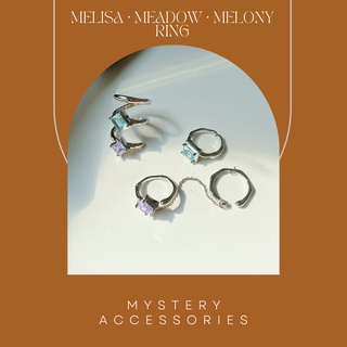 MA544-MA546: Melisa ~ Meadow ~ Melony Rings | Mystery Accessories แหวน แหวนแฟชั่น แหวนสีเงิน