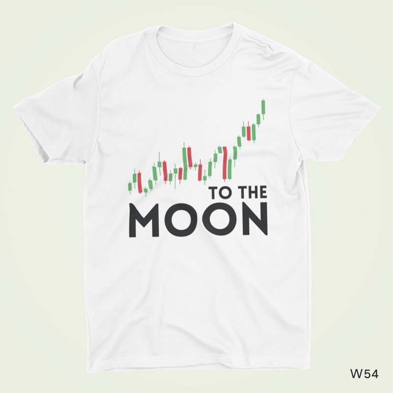 พร้อมส่ง เสื้อยืดบิทคอยน์ลาย To the moon