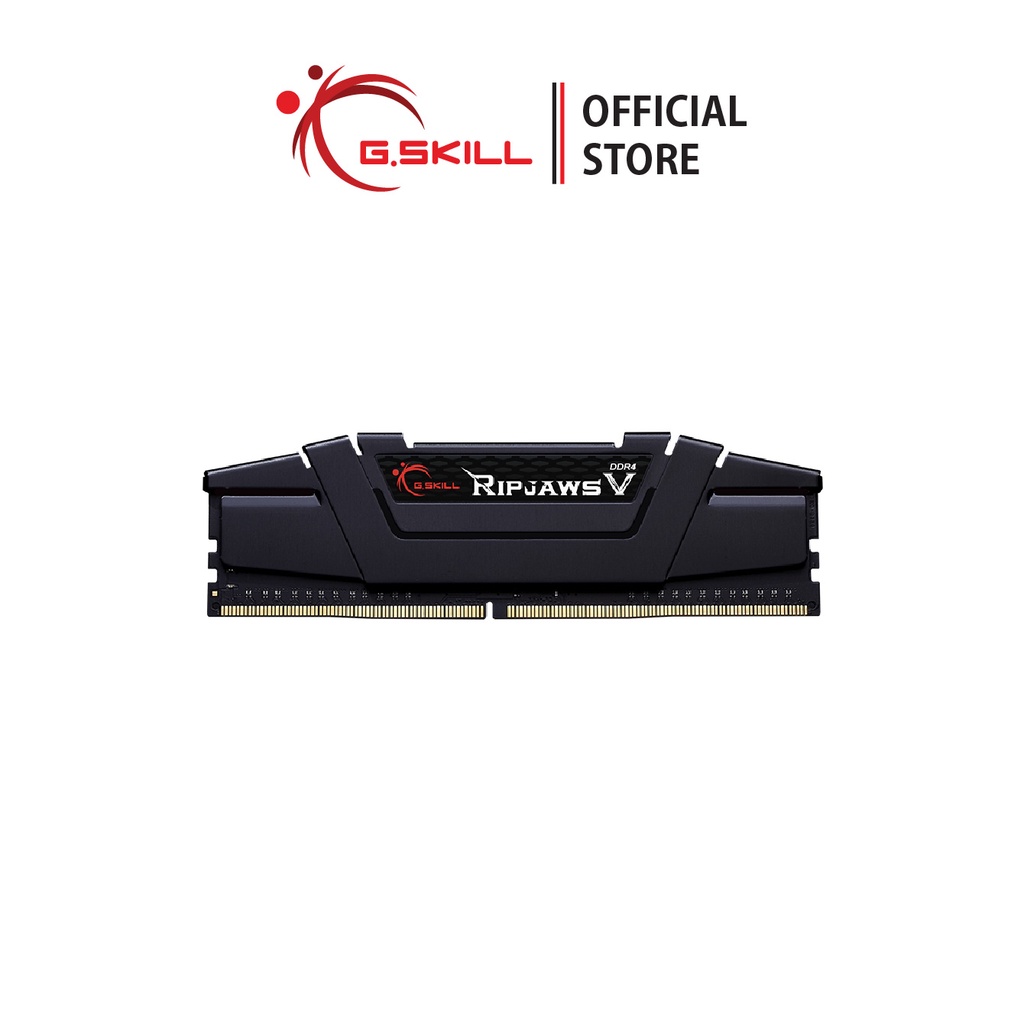 แรมพีซี G.SKILL - DDR4-RAM P/C 3200 Ripjaws V 8GB , 16GB CL16 (F4-3200C16S-8GVKB , F4-3200C16S-16GVK)