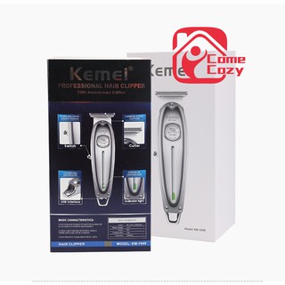 ปัตตาเลี่ยนตัดผม Kemei KM-1949 แบตตาเลียนตัดผม ใบตัดละเอียด 0.45-0.8MM. แบบชาร์จไฟฟ้า แบบไร้สาย