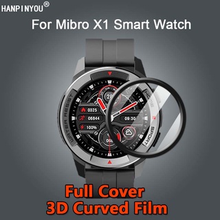 สําหรับ MiBro X1 (XPAW005) / A1 / GS SmartWatch ใส เต็มรูปแบบ 3D โค้ง นิ่ม PMMA ฟิล์มกันรอยหน้าจอ - ไม่ใช่กระจกนิรภัย