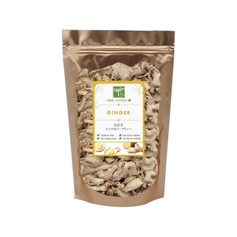 Dazzling T ชาสมุนไพรขิง (Ginger Herbal Tea) ช่วยบรรเทาอาการไมเกรน ช่วยป้องกันมะเร็ง ขนาด 80 ก. มี อย