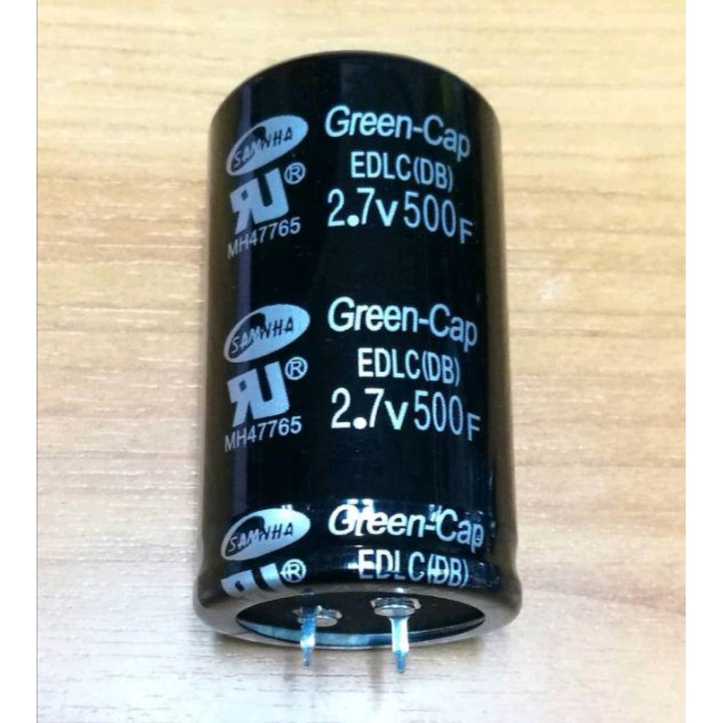 *ราคาถูก* Super Capacitor / ตัวเก็บประจุ 2.7V 500F 35*60 มม