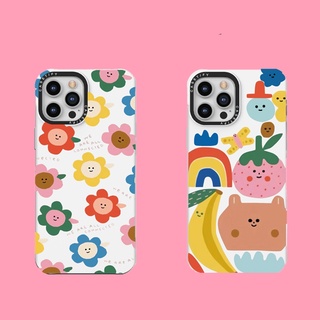 Casetify เคสโทรศัพท์ ซิลิโคนนิ่ม ลายดอกไม้ Power Big สําหรับ For iPhone 7 8 Plus X XS XR 11 12 13 Pro Max SUZY ULTMAN BERRY GOOD DAY