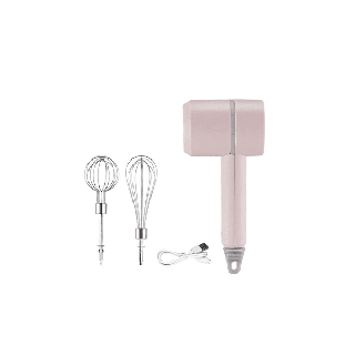 【พร้อมส่ง】เครื่องตีแป้งไร้สาย เครื่องตีไข่ ตีฟองนม ปรับความเร็วได้ 3 ระดับ USB eggbeater ตะกร้อไฟฟ้า แถม หัวตีแป้ง2