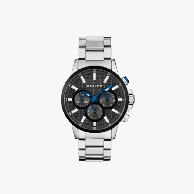 (ของแท้ประกันช้อป) POLICE นาฬิกาข้อมือผู้ชาย Police Silver stainless steel watch รุ่น PL-15535JSTB/13M