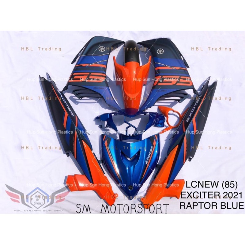 LC135 V2 V3 V4-5 BLUE RAPTOR EXCITER 2021 ชุดฝาครอบร่างกาย HBL คุณภาพสูง