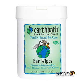 Earthbath Ear Wipes แผ่นเช็ดหู