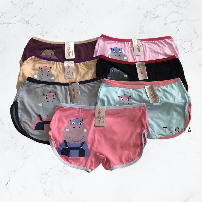 TIICHA - AM'bra - กางเกงใน. เด็กผู้หญิง (ยกแพ็ค 10 ตัว) กางเกงใน ผ้าคอตตอน ผ้านิ่ม