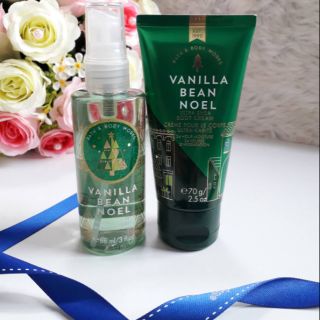 แพคคู่สุดคุ้ม Bath &amp; Body Works กลิ่น Vanilla Bean Noel