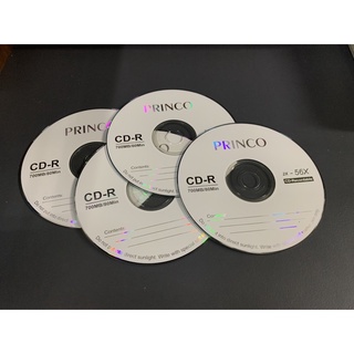 แผ่น Cd rom CD-R DVD DVD-R Princo imation แผ่นซีดี (แพ็ค4แผ่น)