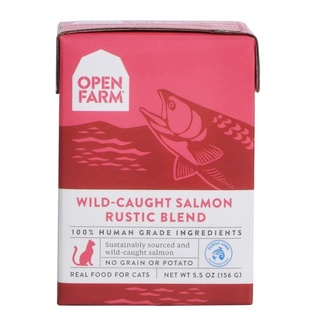 (พร้อมส่ง)อาหารเปียกแมว Openfarm Wild-Caugh Salmon Rustic Blend แซลม่อน ขนาด 156g