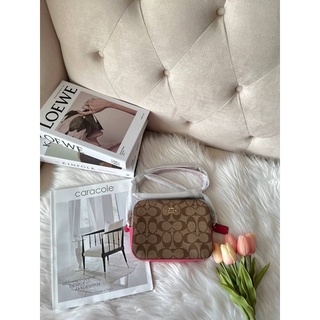 Mini Camera Bag In Signature Canvas สวย