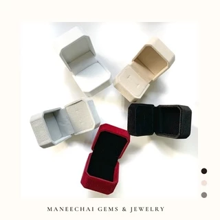 [พร้อมส่ง] กล่องกำมะหยี่ ใส่เครื่องประดับ ใส่แหวน ใส่ต่างหู