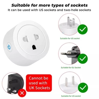 Ewelink สมาร์ทปลั๊ก Wi-Fi เปิดปิด ตั้งเวลานอกบ้านผ่านแอป สั่งงานด้วยเสียง Google Home/Alexa Smart Plug
