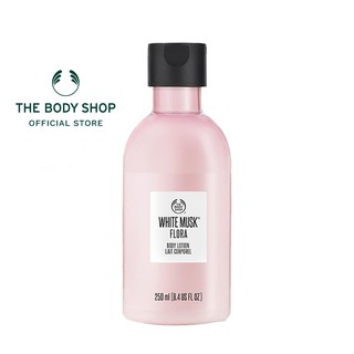 THE BODY SHOP WHITE MUSK® FLORA BODY LOTION เดอะบอดี้ ช็อป ไวท์ มัสก์ โลชั่น 250ml