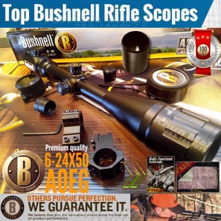 กล้องBushnell  6-24X50 สเปกใหญ่คุ้มสุดในรุ่น ปี2020เกรดพรีเมี่ยม!! สายปั้นเป้าระยะไกล