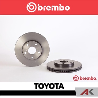 จานเบรก Brembo TOYOTA Camry ACV30 ปี 2002, Alphard ปี 2002-2008 หน้า เบรคเบรมโบ้ รหัสสินค้า 09 A386 11 (ราคาต่อ 1 ข้าง)