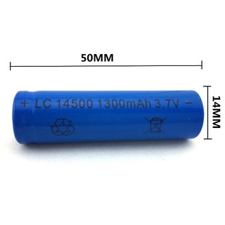 ของแท้ Shenhuo 14500 แบตเตอรี่ลิเธียม 1300mAh 3.7V แบตเตอรี่ความจุที่แท้จริงของแท้