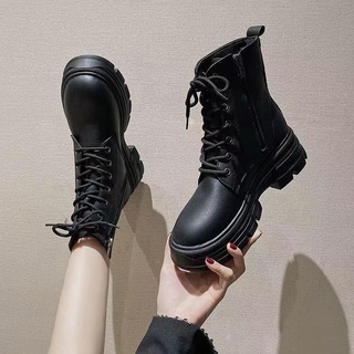 bootsรองเท้าบูทหนังส้นสูง  ซิปหลัง (Me zib)หนังpremiumนิ่มมาก บูทสั้น เรียบหรู รองเท้าหุ้มข้อเข้ารูป