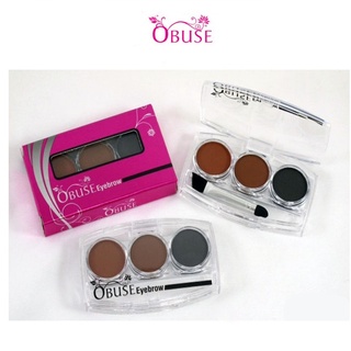 Obuse Eyebrow OB039 โอบิวส์ เขียนคิ้วพาเลทฝุ่น (EXP 05-24)