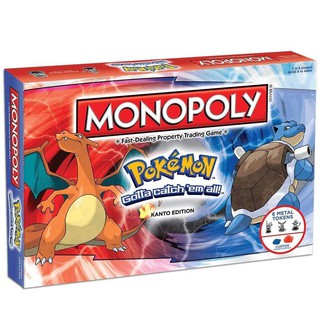 เกมกระดาน Pokémon Monopoly Real Estate Tycoon Monopoly: Pokémon สไตล์คลาสสิก สําหรับเด็ก