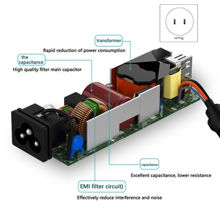 130W 20V6.5A Laptop Charger Type-C 2.7M Power Adapter for DELL PIRON XPS M1710/2310/5160/9100 Series  ALL US Plug