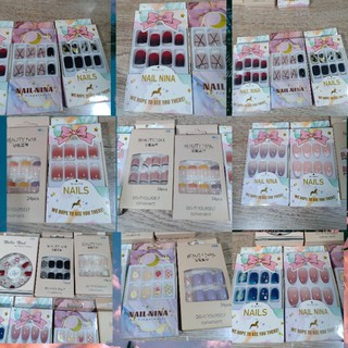 เล็บต่อสำเร็จรูป24ชิ้นแถมกาวในกล่องเฉพาะ5วัน19บาท