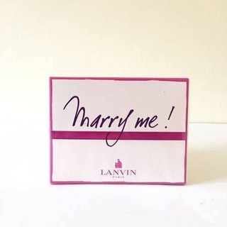 Lanvin Marry Me EDP 75ml ซีล 1,600฿  กลิ่นหอมแห่งความรักจะตลบอบอวลไปทั่วร่างกายของคุณ ดั่งจุดเริ่มต้นแห่งความรัก และวันเ