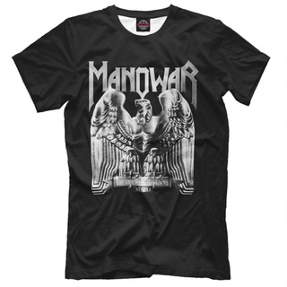 เสื้อยืดผ้าฝ้ายพิมพ์ลายเสื้อยืด พิมพ์ลาย Manowar Battle Hymns คุณภาพสูง สําหรับผู้ชาย