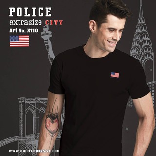 เสื้อยืด เสื้อยืดคอกลม เสื้อลายPolice (PoliceT-Shirt original) NO. 563*374*110