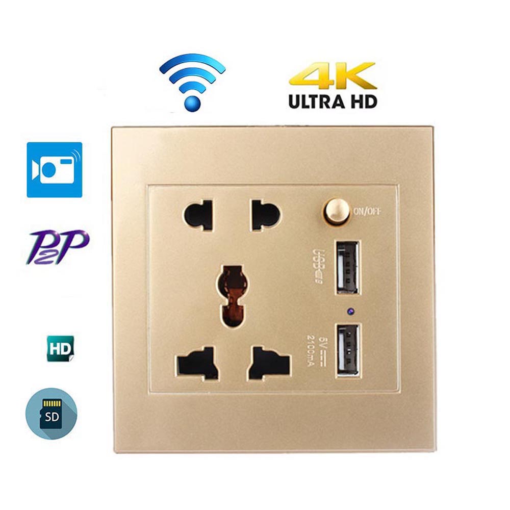 1080p HD Mini กล้อง IP WIFI กล้องวงจรปิดห้องนอน Office Home Security Mini USB เครื่องชาร์จขนาดเล็ก Wall Socket กล้อง