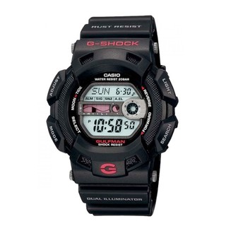 CASIO G-SHOCK   นาฬิกาข้อมือสำหรับผู้ชาย สไตล์สปอร์ต  สีดำ  Resin Strap   รุ่น G-9100-1DR - GulfMan