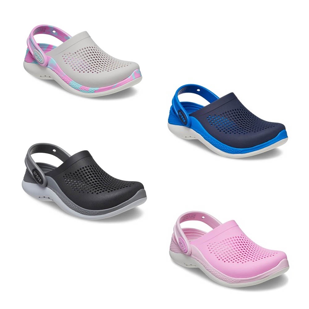 Crocs Collection ครอคส์ รองเท้าแตะ รองเท้าลำลอง สำหรับเด็ก Literide 360 207021-0DD / 207021-4KB / 207021-6TL / 207668-1DU (2190)