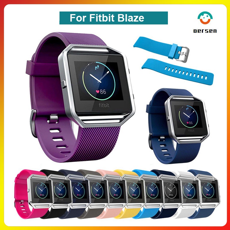 สายนาฬิกาข้อมือซิลิโคน แบบเปลี่ยน สําหรับ Fitbit Blaze Watch Band (ไม่มีกรอบ)