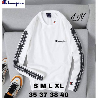 เสื้อยืด​คอกลม​แขน​ยาว​แบรนด์​ Champion