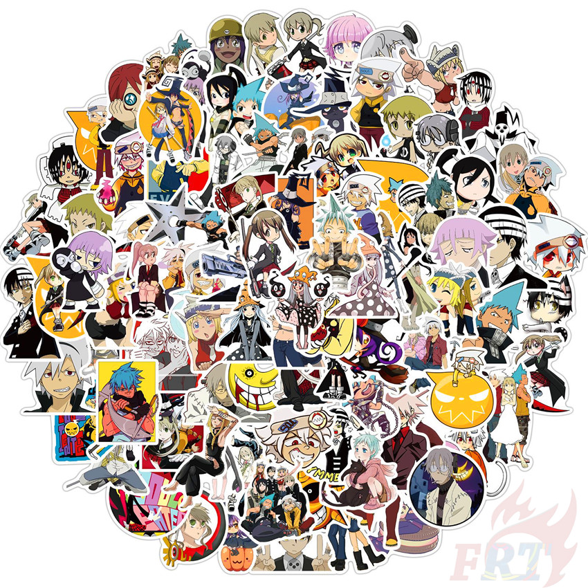 100Pcs/Set Soul Eater Stickers DIY Fashion Waterproof Doodle Decals Stickers