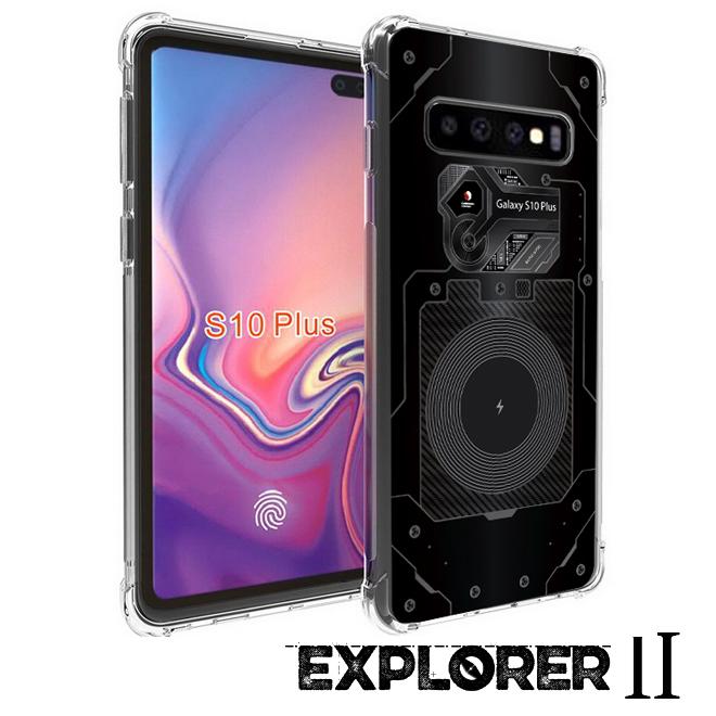 เคส สำหรับ Samsung Galaxy S10 Plus (S10+) [Explorer II Series] 3D Anti-Shock Protection TPU Case