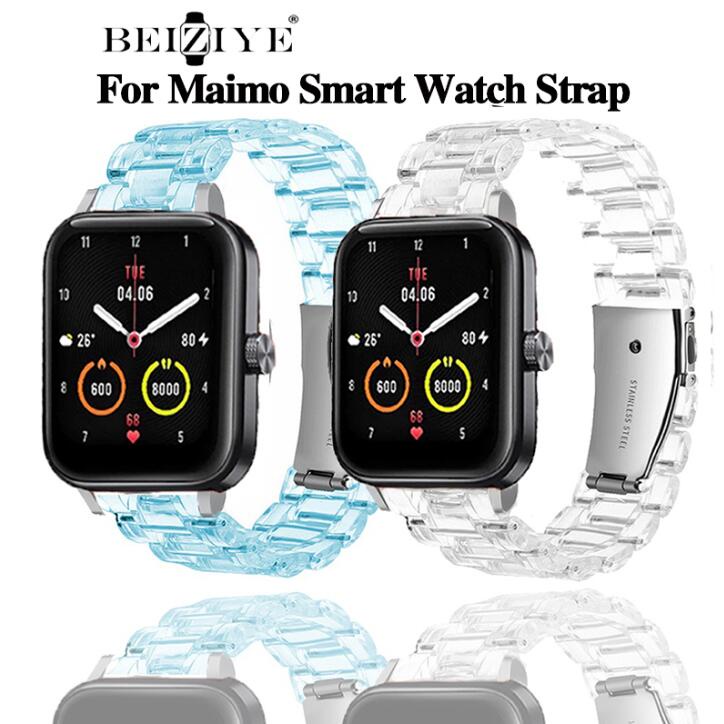 สาย maimo สมาร์ทวอช โปร่งใส สายสมาร์ทวอทช์ maimo smartwatchกันน้ำ สายกีฬา