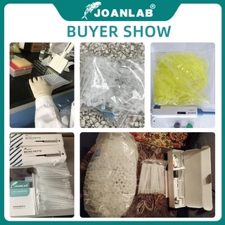 Joanlab เคล็ดลับปิเปตห้องปฏิบัติการ 10ul 200ul 1ml 5ml 10ml ปลายปิเปตพลาสติกแบบใช้แล้วทิ้ง อุปกรณ์ห้องปฏิบัติการเคมี