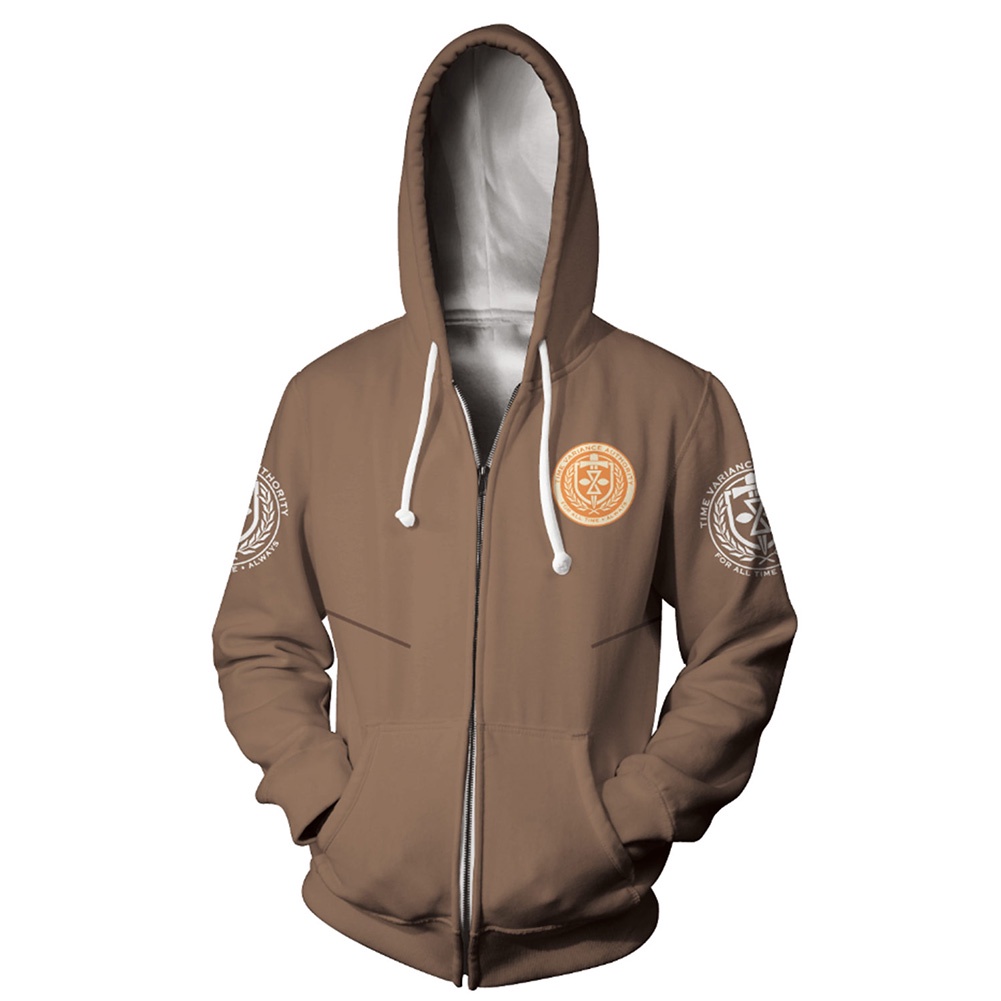 ในสต็อก Loki คอสเพลย์ฮูดี้ สเวตเชิร์ตพรินต์ 3D สำหรับลุค STREETWEAR จาก TVA