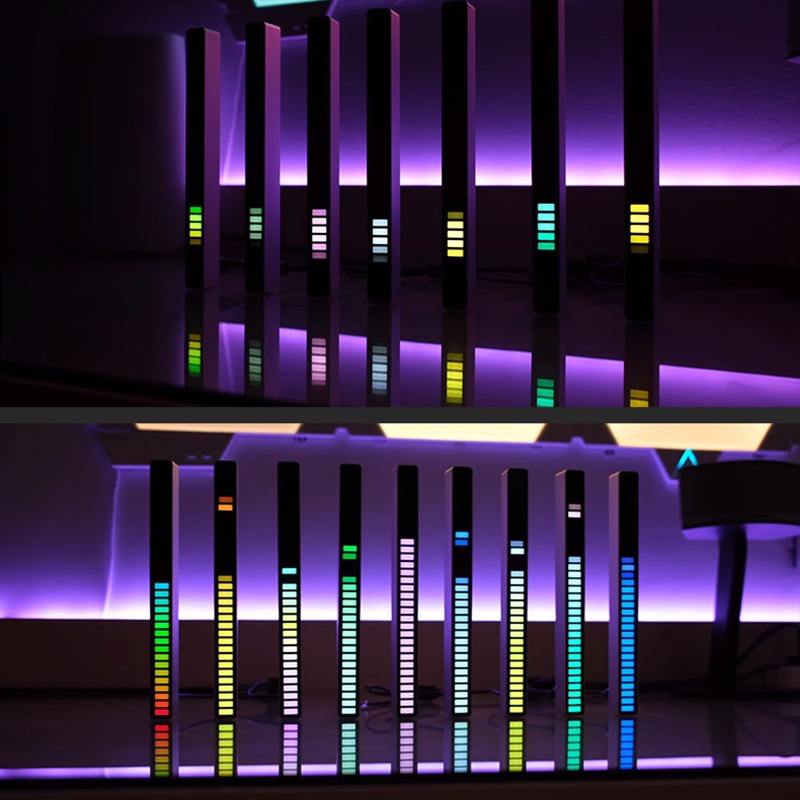 *COD RGB Voice-Activated Pickup Rhythm Light Creative Colorful Sound ...